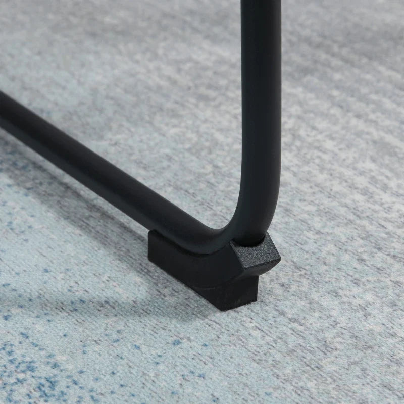 Conjunto de 2 Bancos Altos de Cozinha Estofado em PU Bancos de Bar com Encosto Pés de Aço e Apoio para os Pés para Sala de Estar Cara Máxima 110kg 47x54x99cm Cinza Escuro