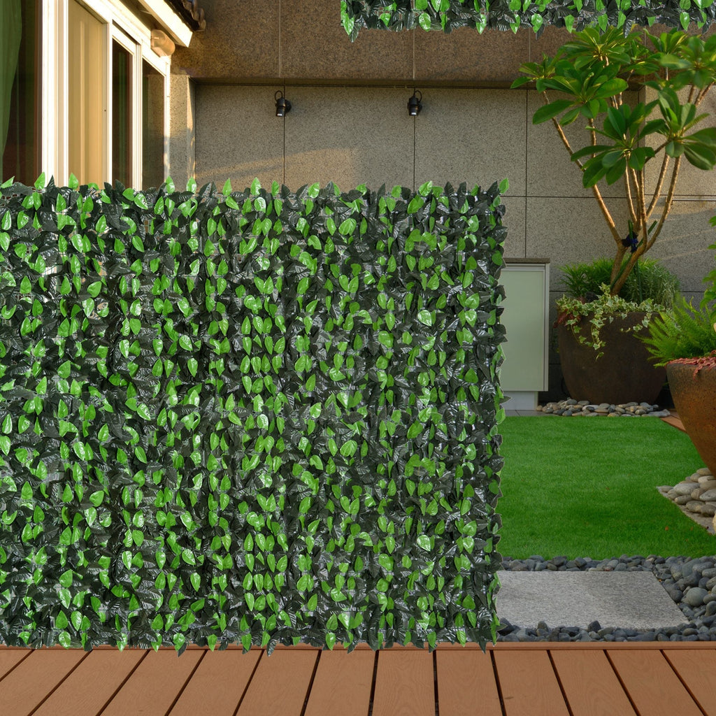 Vedação Artificial em Rolo – 300x100 cm – Privacidade e Decoração – Verde - A minha loja