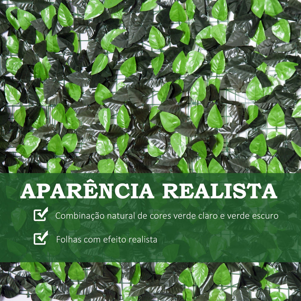Vedação Artificial em Rolo – 300x100 cm – Privacidade e Decoração – Verde - A minha loja
