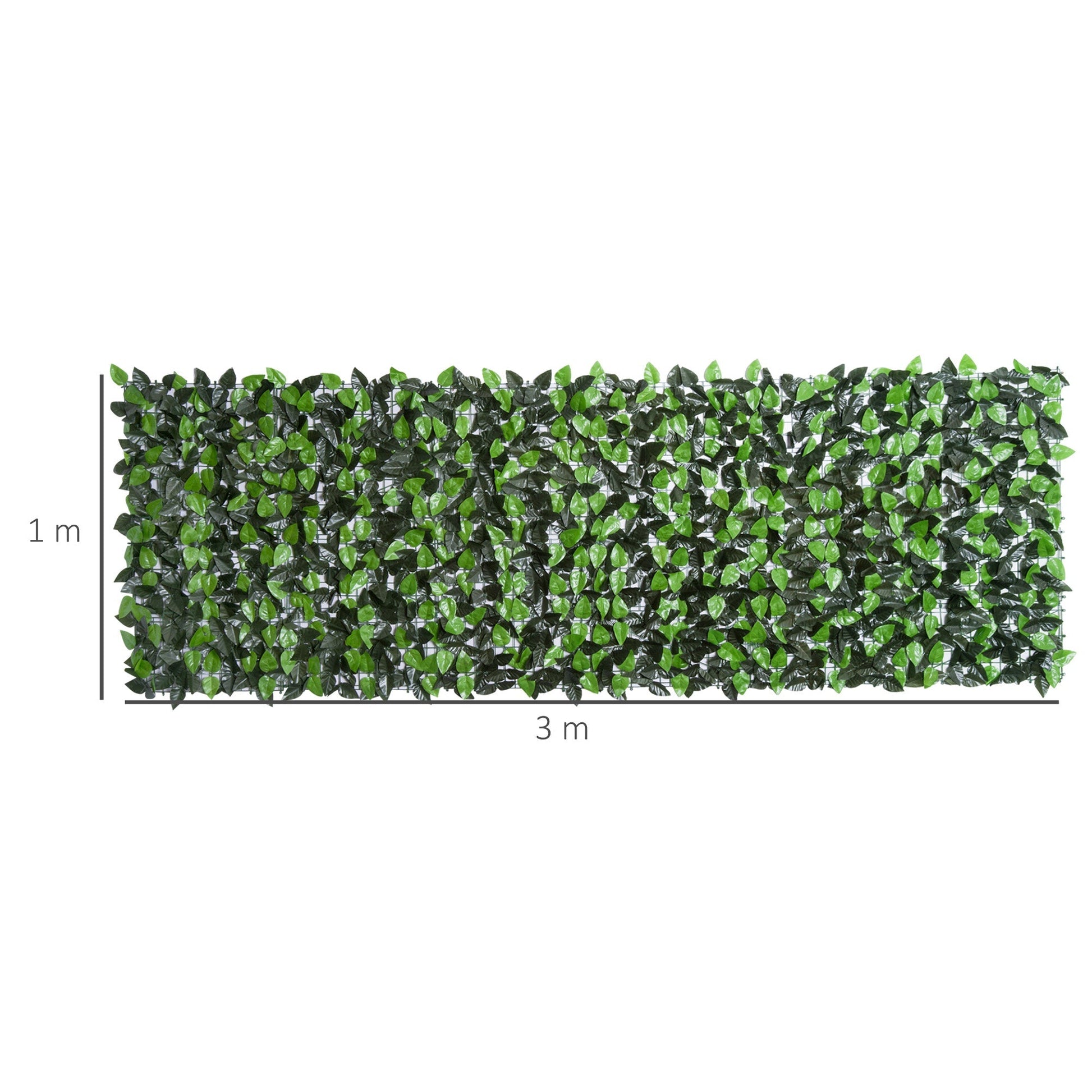 Vedação Artificial em Rolo – 300x100 cm – Privacidade e Decoração – Verde - A minha loja