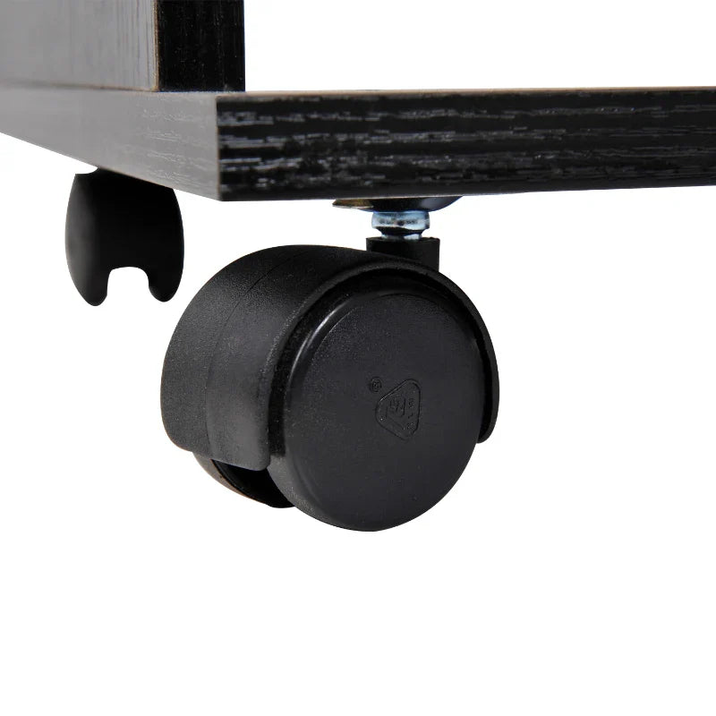 Roupeiro de Madeira Móvel Armário Roupeiro Aberto com 2 Barras para Pendurar e 3 Prateleiras Organizadoras para Dormitório 120x40x128cm Preto