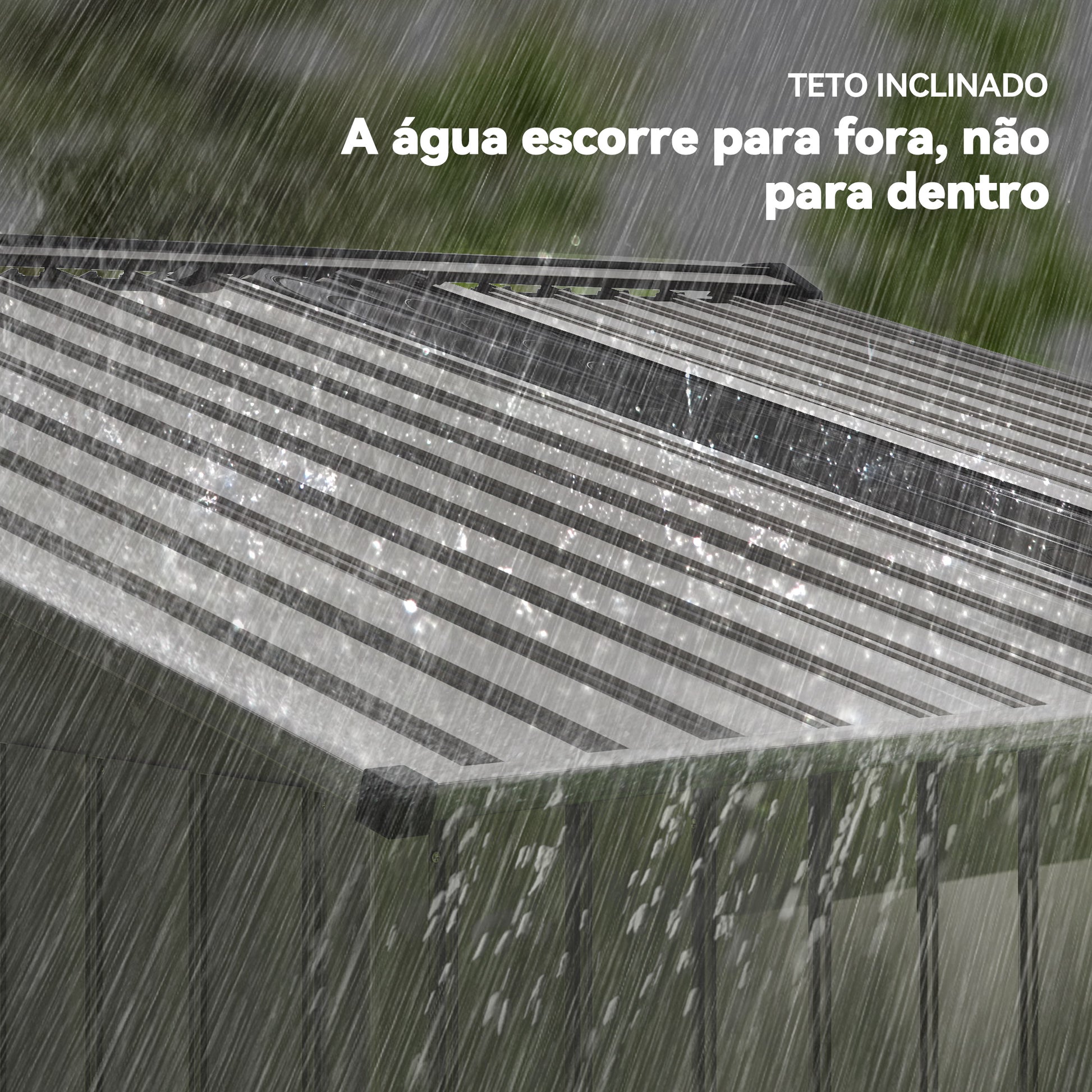 Abrigo de Jardim Exterior 4,9 m² 277x195x192cm Abrigo e Jardim Metálico para Armazenamento de Ferramentas com Base Incluída (Chão não Incluído) e 4 Janelas Verde Escuro
