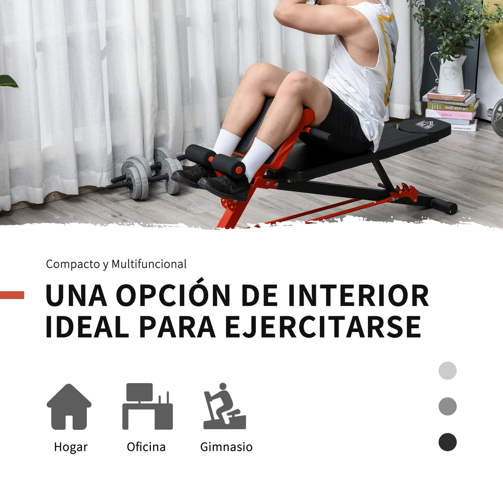 Banco de haltere Inclinação com 4 níveis de altura ajustável 64x146x73.5-85cm