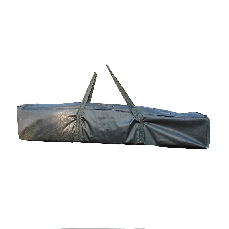 Tenda Dobrável 297x297x250 cm Tenda para Jardim Campismo Festas Eventos Aço e Oxford Branco